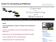 Tablet Screenshot of centerforcounselingandwellness.com